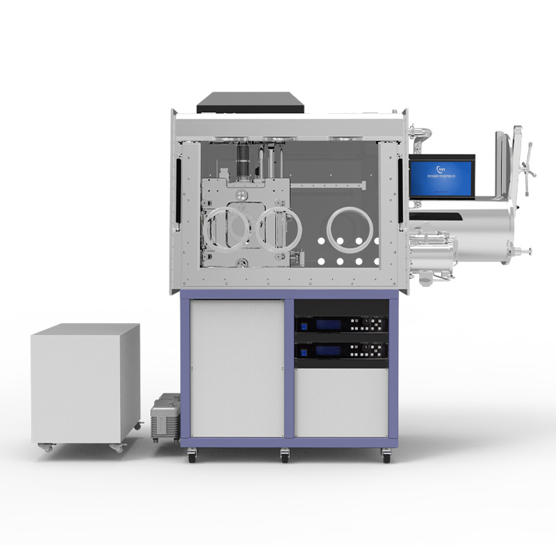 Lab Six Source vacuum evaporation coater for Depositing Perovskite Solar Cell Films