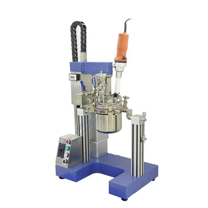 Benchtop vacuum liquid phase mixing and dispersion reactor