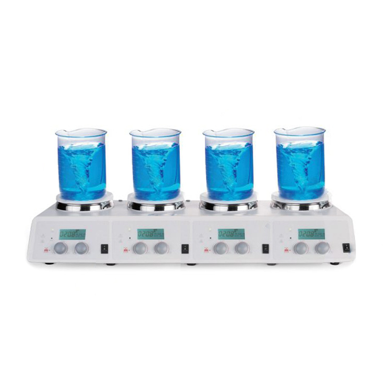 CNC heating four channel magnetic stirrer